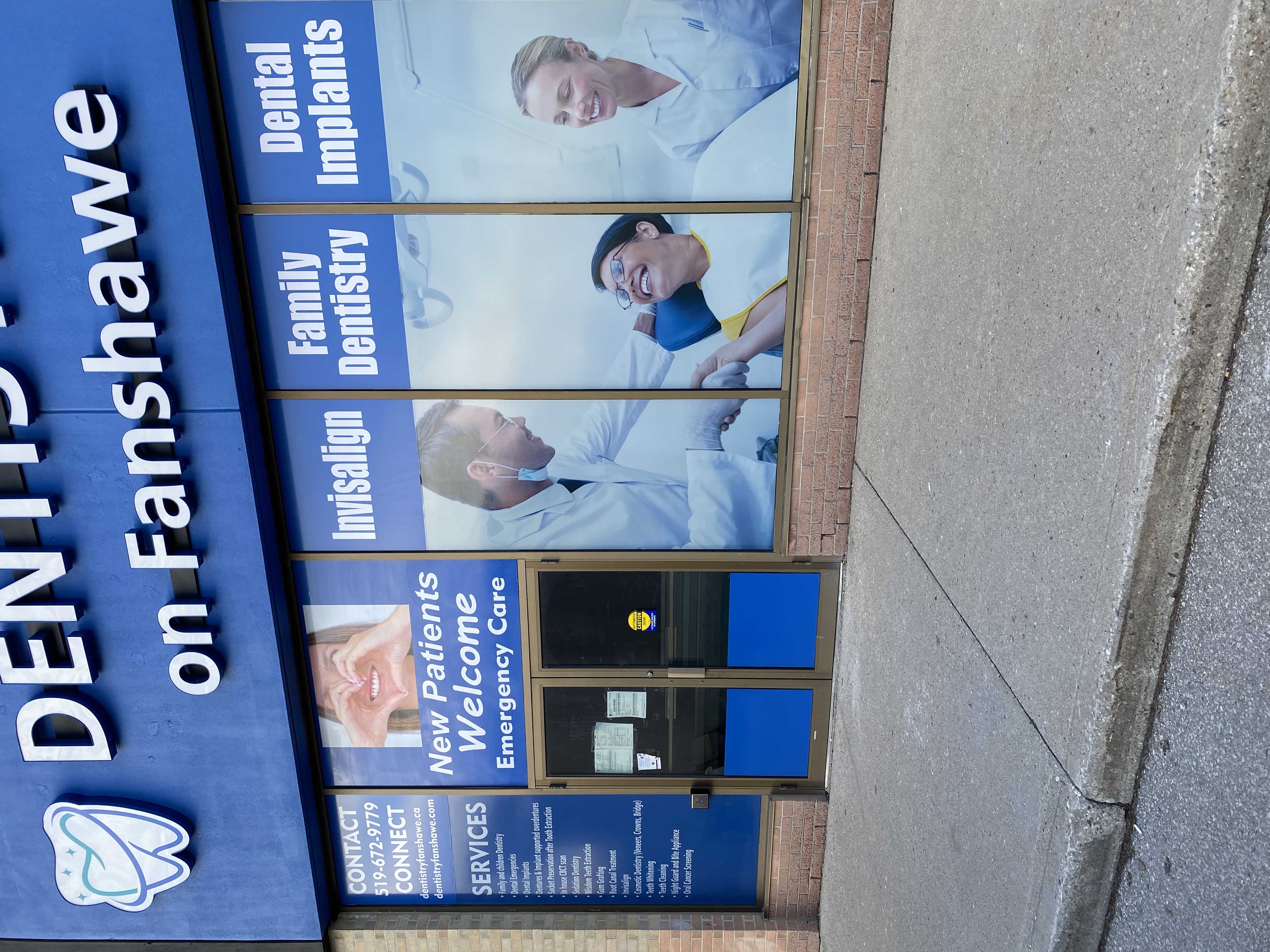 Dentistry on Fanshawe — channel letters and window wrap