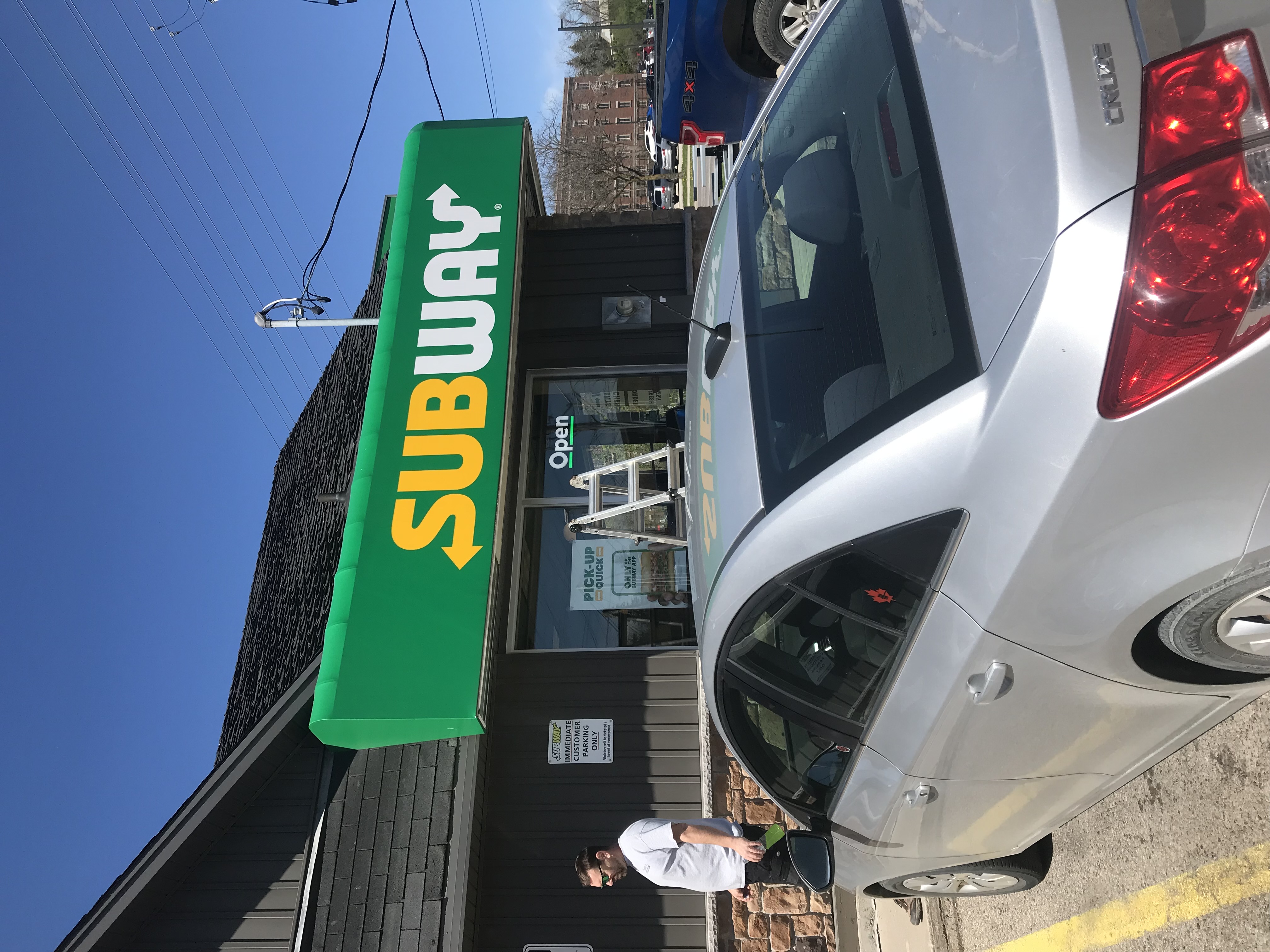 Subway storefront install