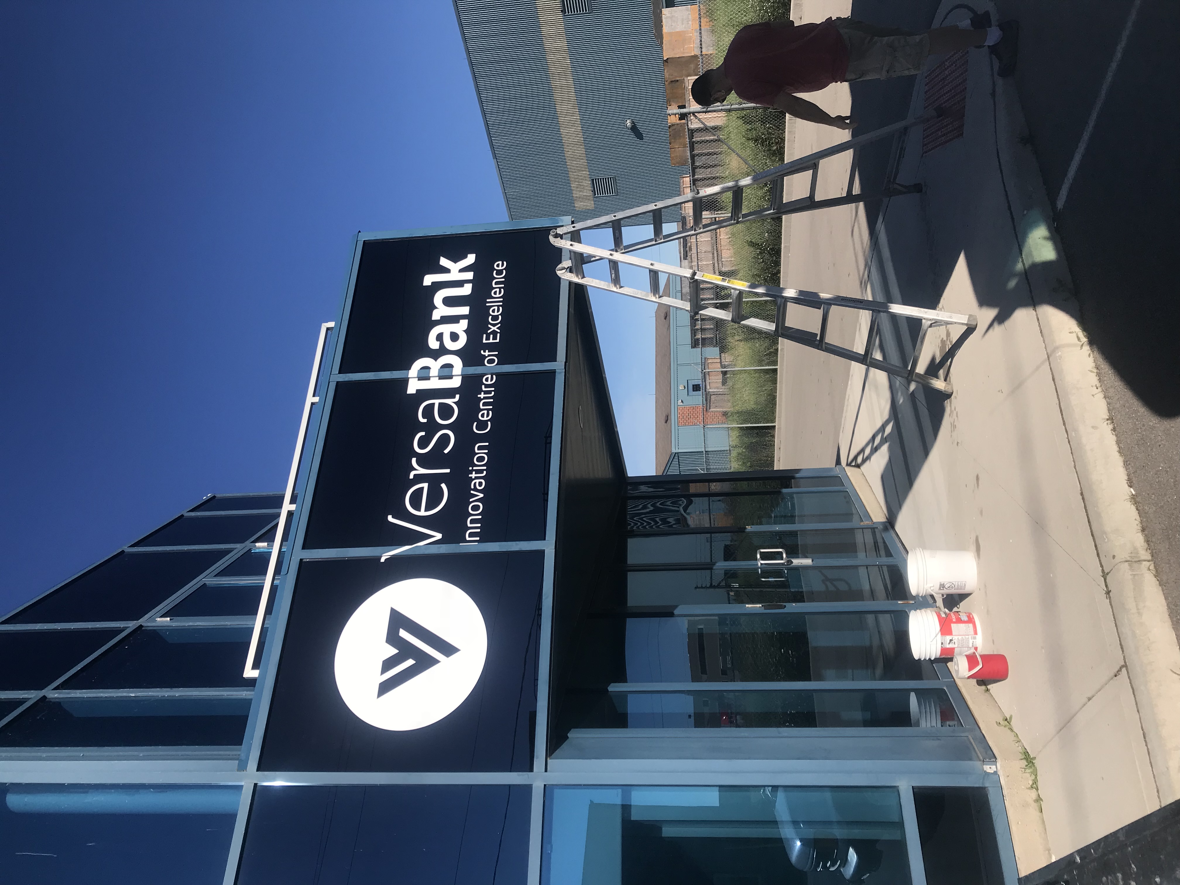 VersaBank Innovation Centre entrance signage